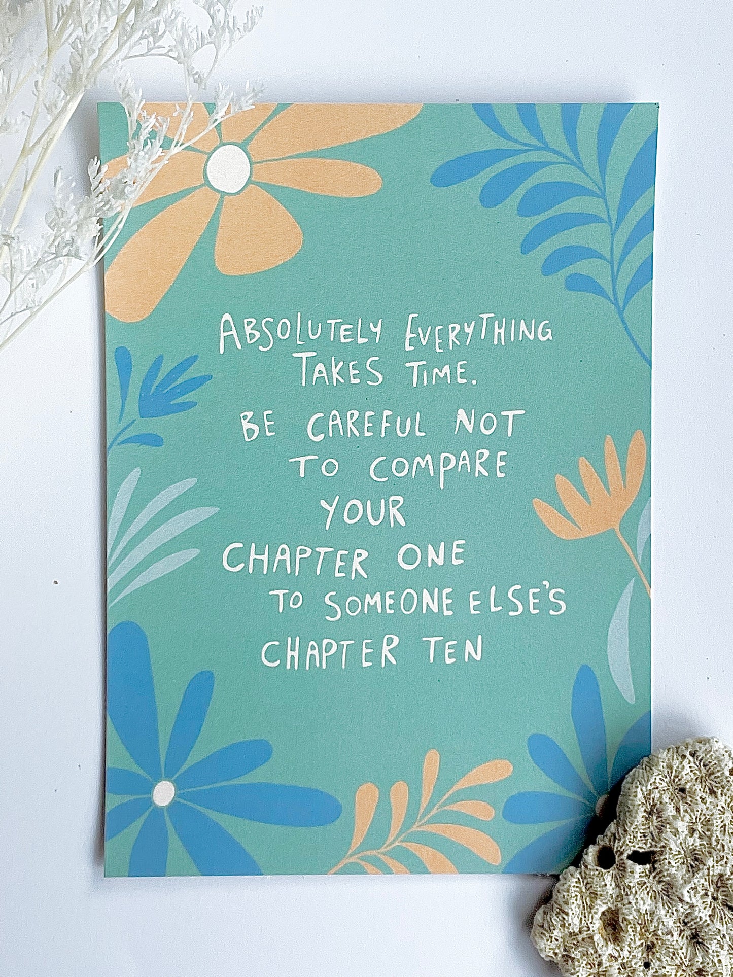 Everything Takes Time Postcard