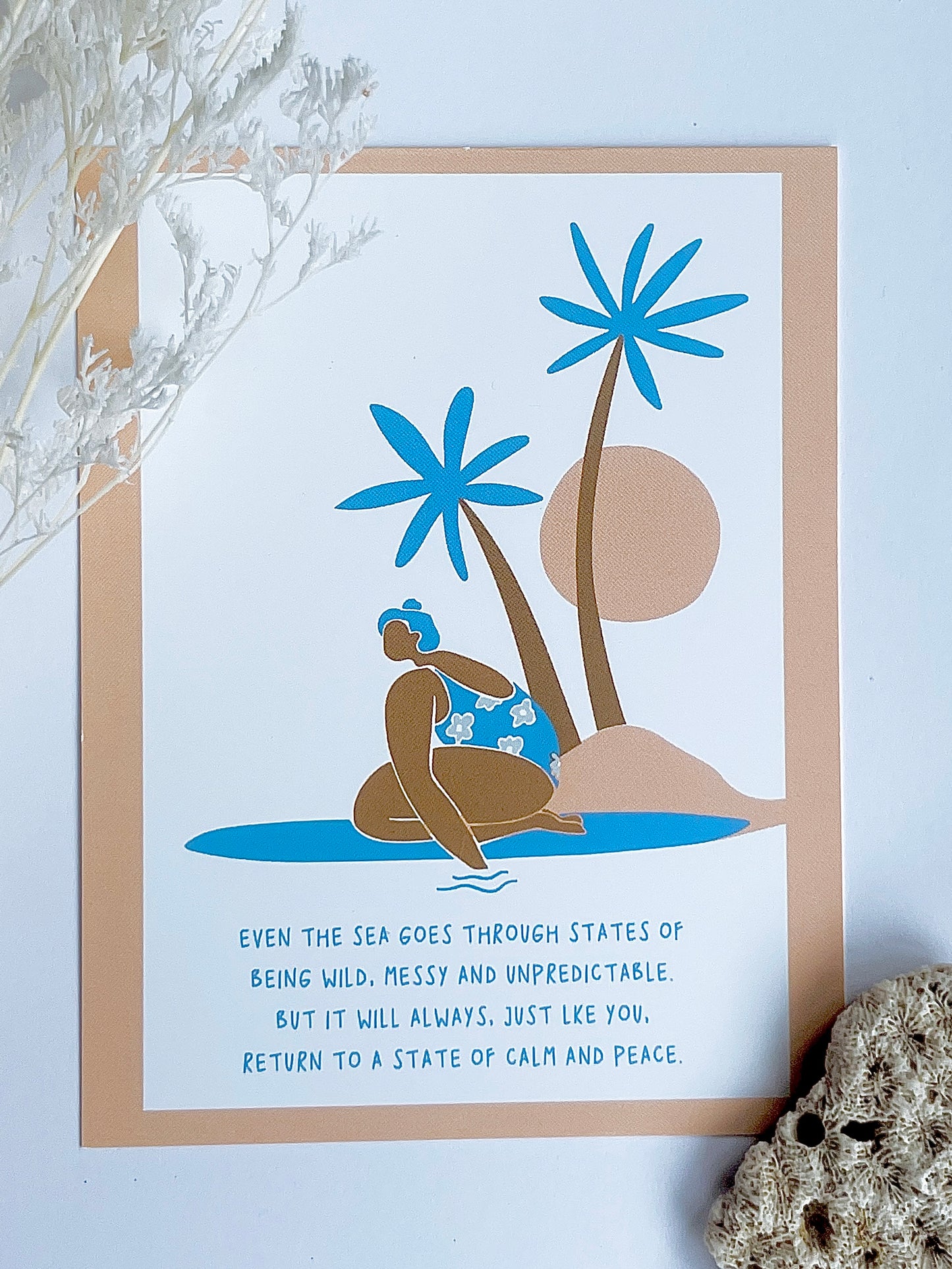 Even The Sea Postcard